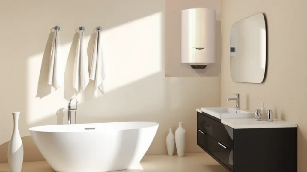 calentador de agua del baño