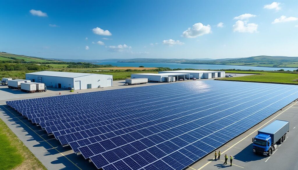 découvrez le projet innovant en bretagne : une immense plateforme logistique dédiée à la production d'énergie solaire. un pas vers la transition énergétique qui allie technologie, durabilité et développement local.