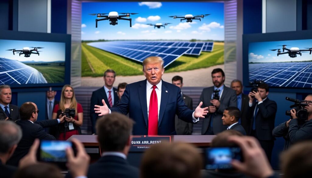 découvrez comment donald trump lance une enquête sur l'impact des drones et des panneaux solaires, soulevant la possibilité de tarifs douaniers qui pourraient transformer le paysage commercial. analyse des implications économiques et conséquences sur l'industrie.