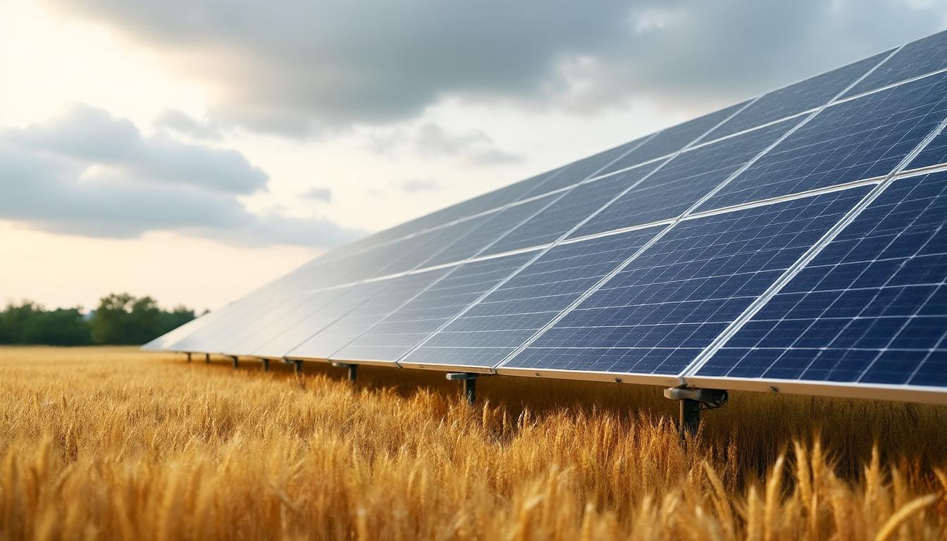 découvrez comment l’énergie solaire cohabite harmonieusement avec l’agriculture dans le puy-de-dôme : des panneaux photovoltaïques installés sur des champs d’orge, une solution innovante qui respecte les cultures tout en produisant de l’électricité verte.