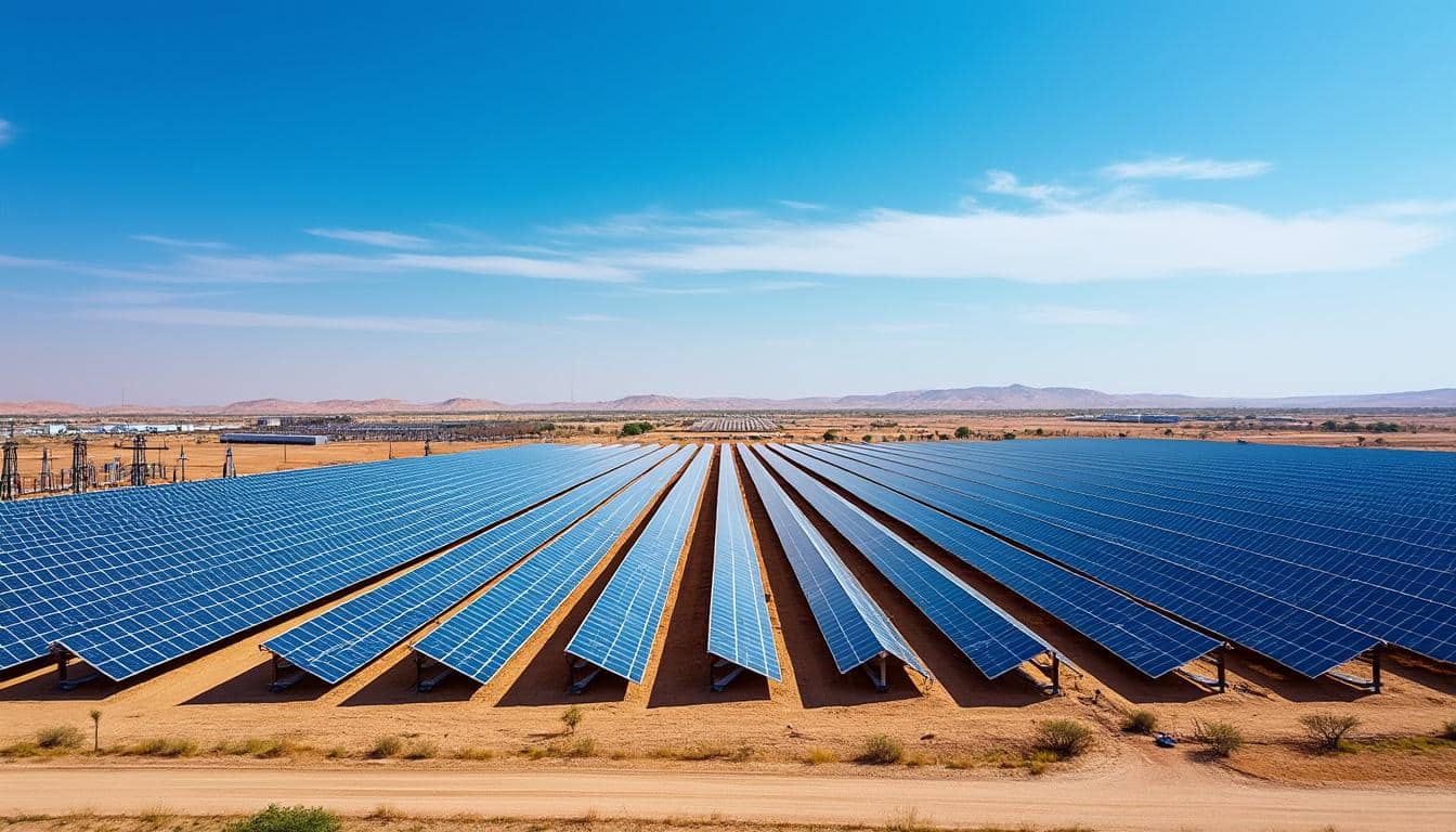 ntpc inaugure la mise en service commerciale de la centrale solaire photovoltaïque khavda-i d'une capacité de 13,98 mw, renforçant ainsi sa contribution aux énergies renouvelables et à la transition énergétique durable.