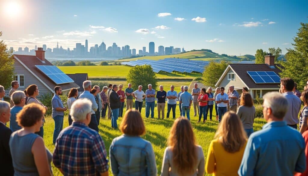 découvrez comment le débat sur l'énergie solaire, bien qu'ancré localement, impacte significativement les politiques et l'économie à l'échelle nationale.