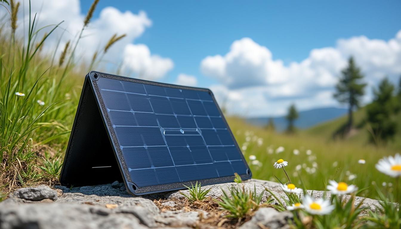 découvrez notre panneau solaire pliable compatible iphone, parfait pour profiter du retour du soleil où que vous soyez, à un prix imbattable. compact, pratique et écologique, il recharge votre téléphone en toute simplicité.