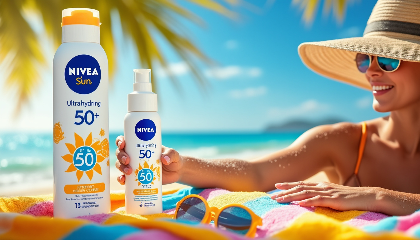 découvrez le spray nivea sun spf50+ ultra hydratant, votre allié protection solaire à petit prix. profitez d'une peau protégée et nourrie avant l'été !