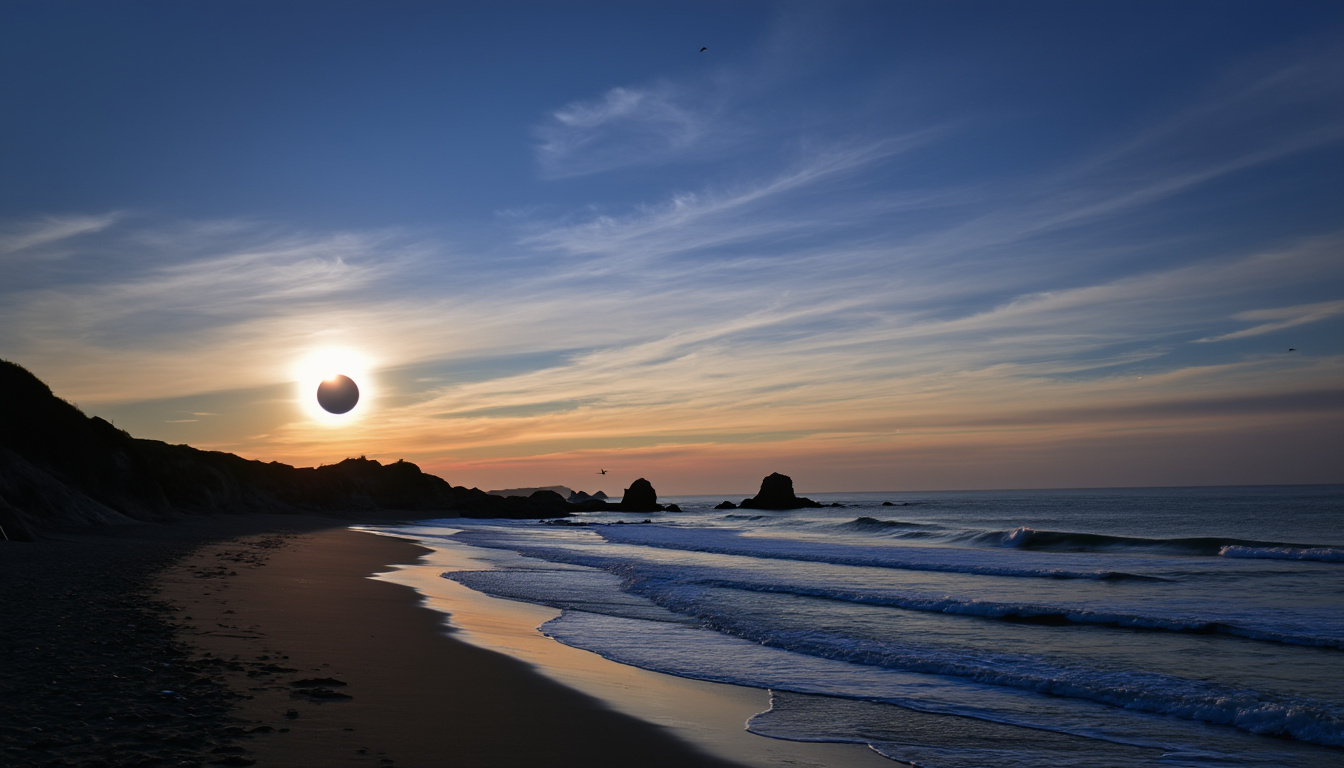 ne manquez pas l'éclipse solaire du 12 août en bretagne, un spectacle céleste impressionnant visible dans toute la région. préparez-vous à observer ce phénomène naturel unique en toute sécurité.