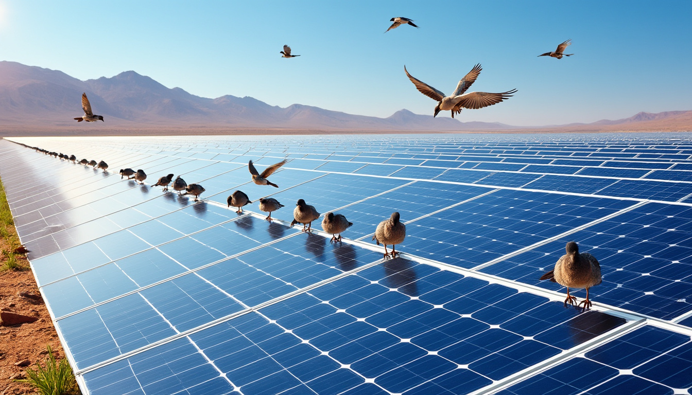 découvrez comment l'essor rapide des panneaux solaires en chine, bien qu'écologique, pose un risque majeur pour la vie aviaire locale, selon une récente étude alarmante.