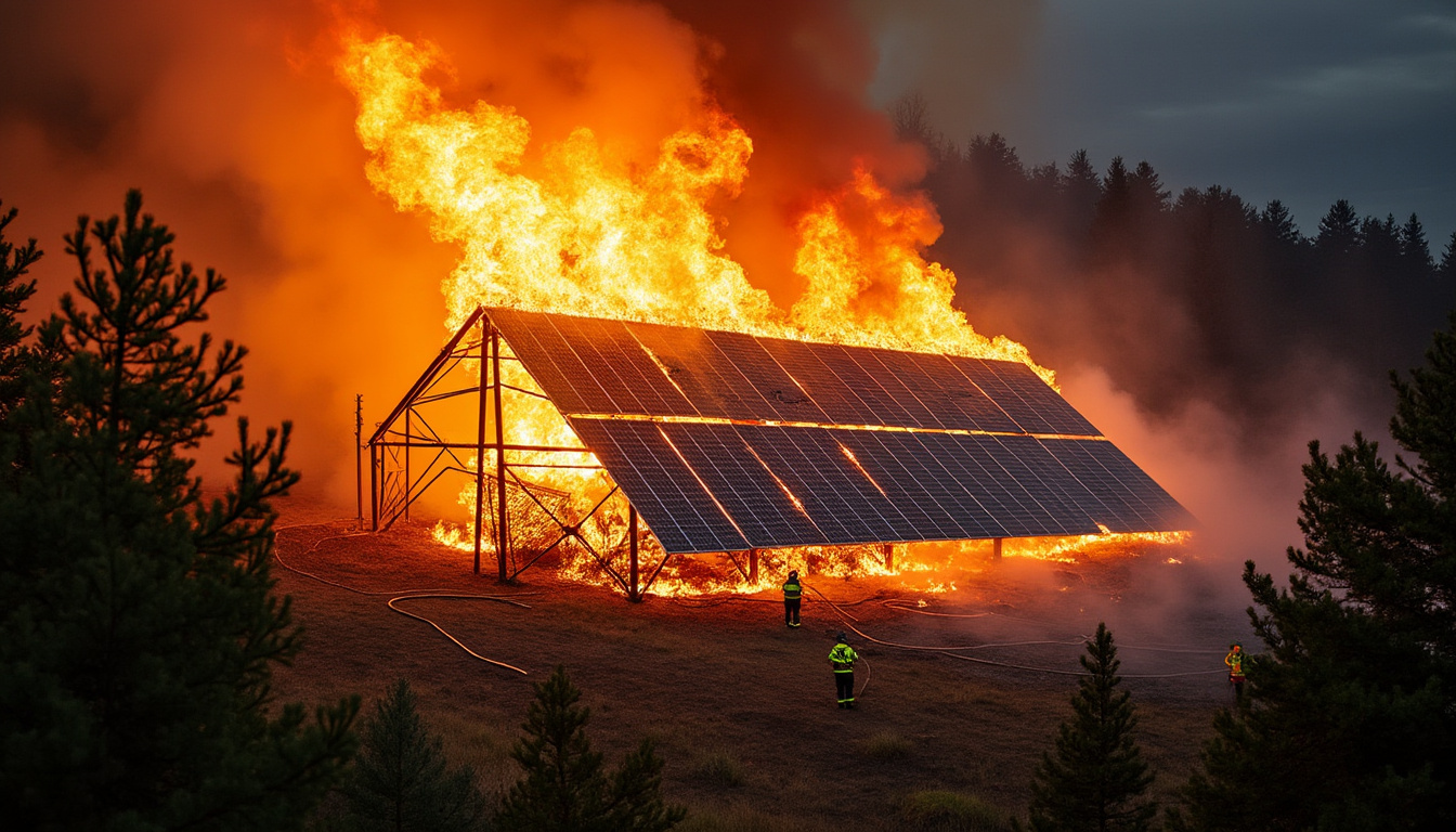 un incendie s'est déclaré dans le plus grand centre de tests de batteries situé dans un parc solaire. une enquête est en cours pour déterminer les causes de l'incident et évaluer les dommages.