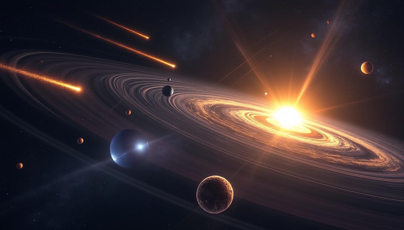 l’étude des exocomètes autour d’autres étoiles pourrait éclairer les origines et les premières étapes de l’évolution du système solaire.